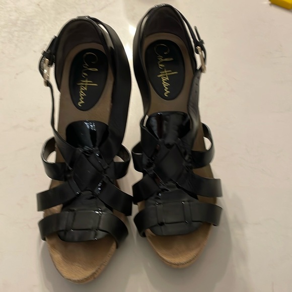 Cole Haan Nike Air Jocelyn Stacked Heel Sandals - Picture 1 of 9